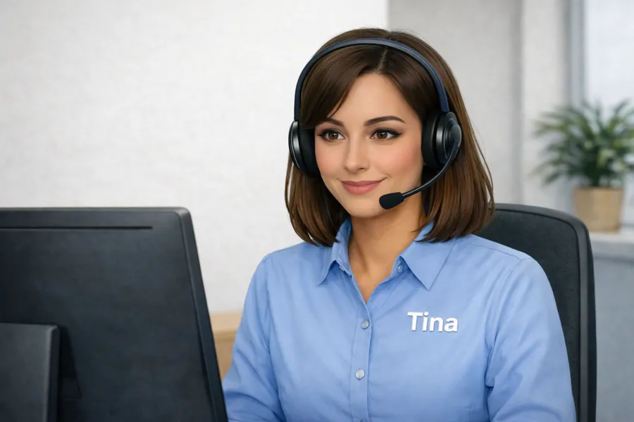 Receptionist picks up